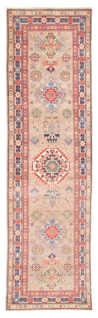 R1010: NEW Handmade Afghani Kazak Style Runner 2'8" x 9'7"