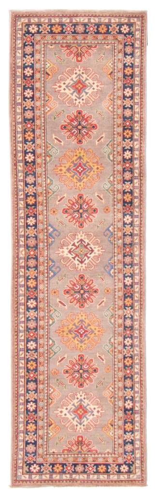 R1012: NEW Handmade Afghani Kazak Style Runner 2'11" x 9'9"