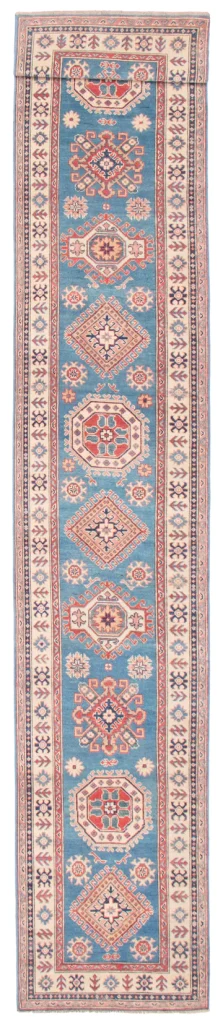 R1013: NEW Handmade Afghani Kazak Style Runner 2'9" x 16'1"