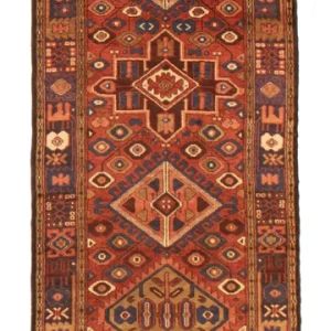 R1053: Vintage Hamadan Karajah Runner 3'5" x 13'6"