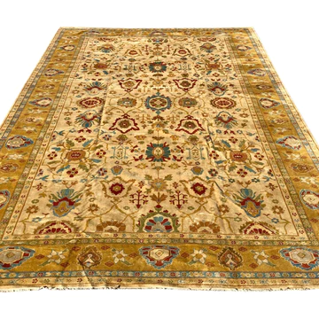 R12: Contemporary Handmade Oushak Style Oriental Rug 13'1" x 18'8"