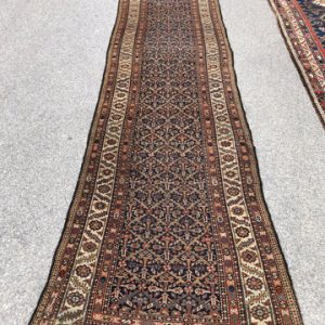 R128: Antique Hamadan Runner 3'5" x 16'4"