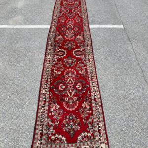 R300: Vintage Handmade Hamadan Runner 2'8" x 16'5"