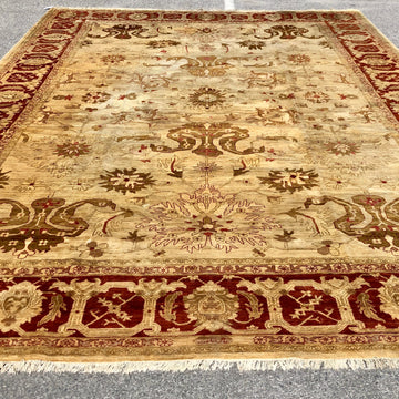R312: Handmade Turkish Oushak Palace Size Rug 12'1" x 17'1"
