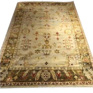 R48: Handmade Oushak StyleRug 6'2" x 8'10"
